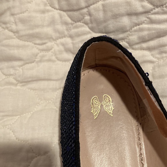 Victoria’s Secret dark blue sequin loafers - Picture 2 of 4